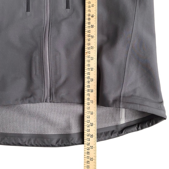 Arcteryx Acto FL Jacket Mens Large Softshell Grid Fleece Alpine Hood Pilot Gray - Picture 13 of 13